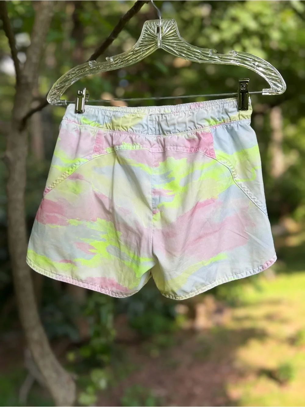 Old Navy Active Pastel Tie-Dye Dolphin Hem Shorts Size XXL